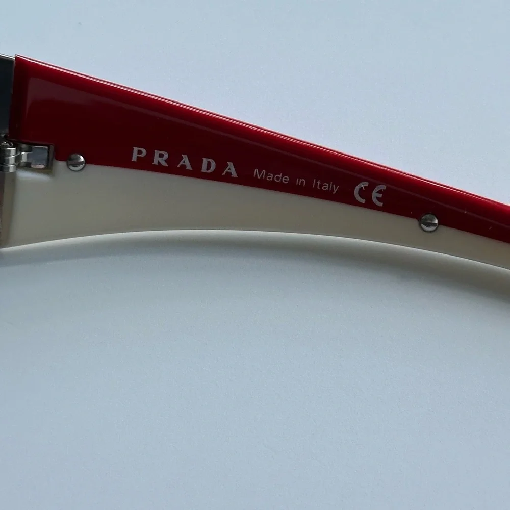 Vintage Prada Sport Sunglasses Red/White - Picture 6 of 9